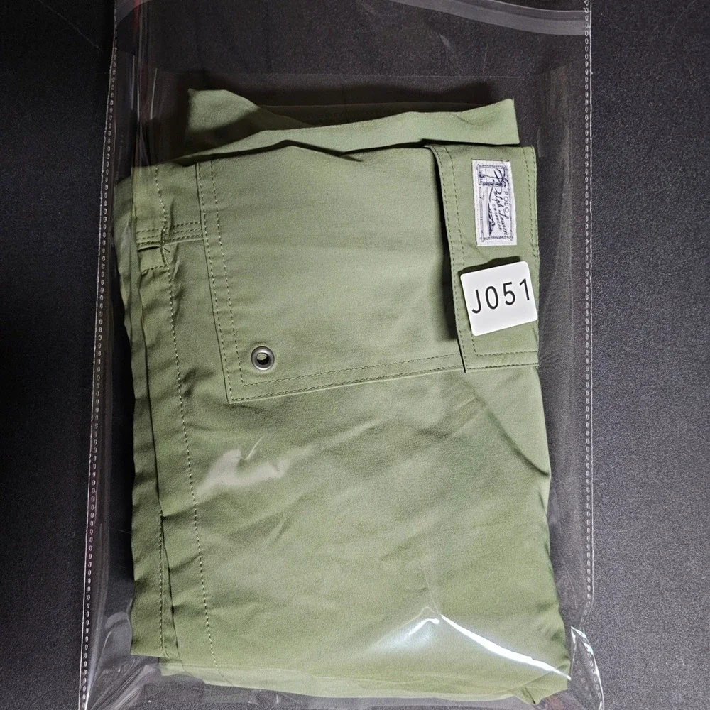 Polo Ralph Lauren‎ Olive Green Cargo Swim Trunks Board Shorts Mens XL Mesh Lined